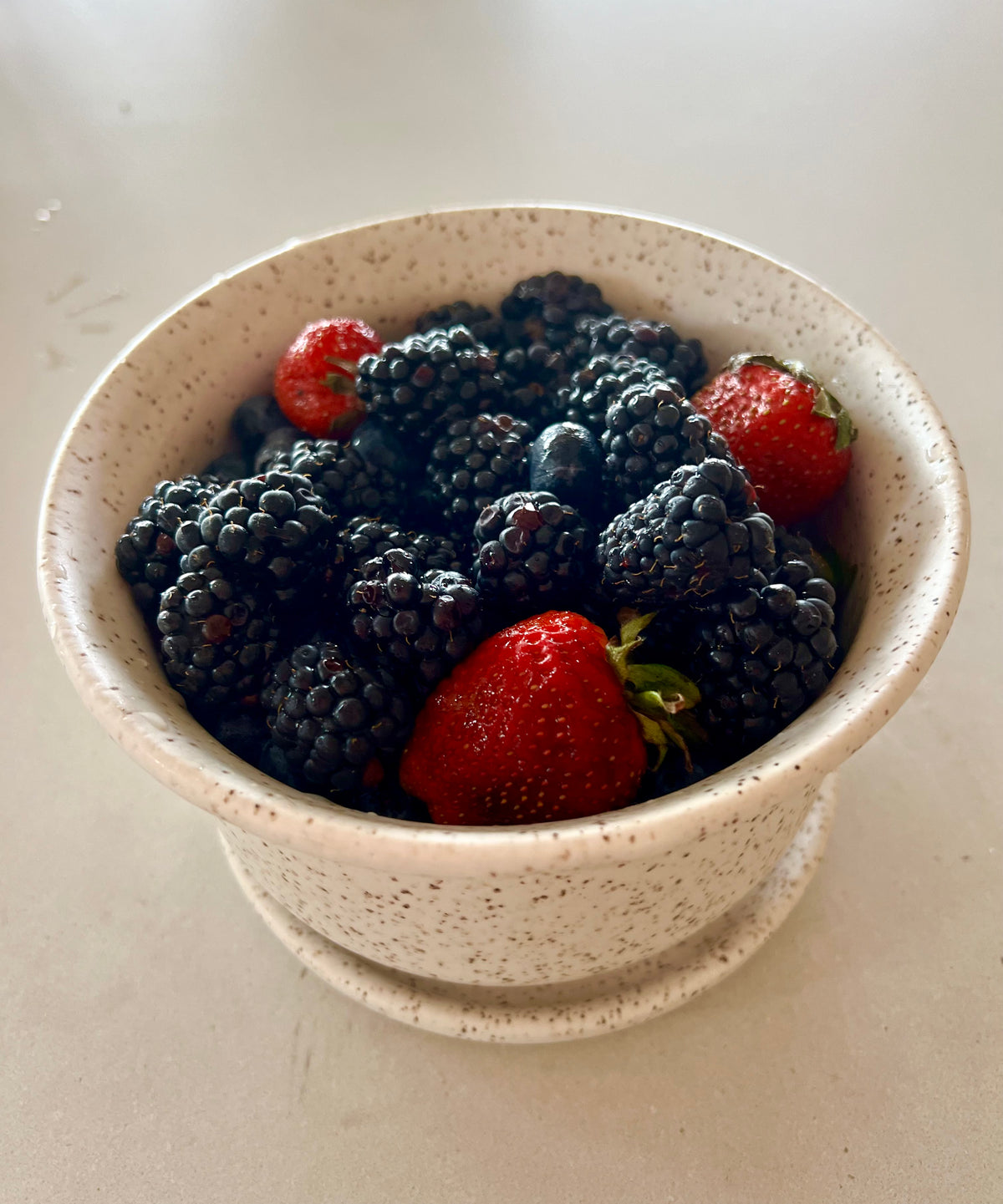 Berry Bowl With Saucer