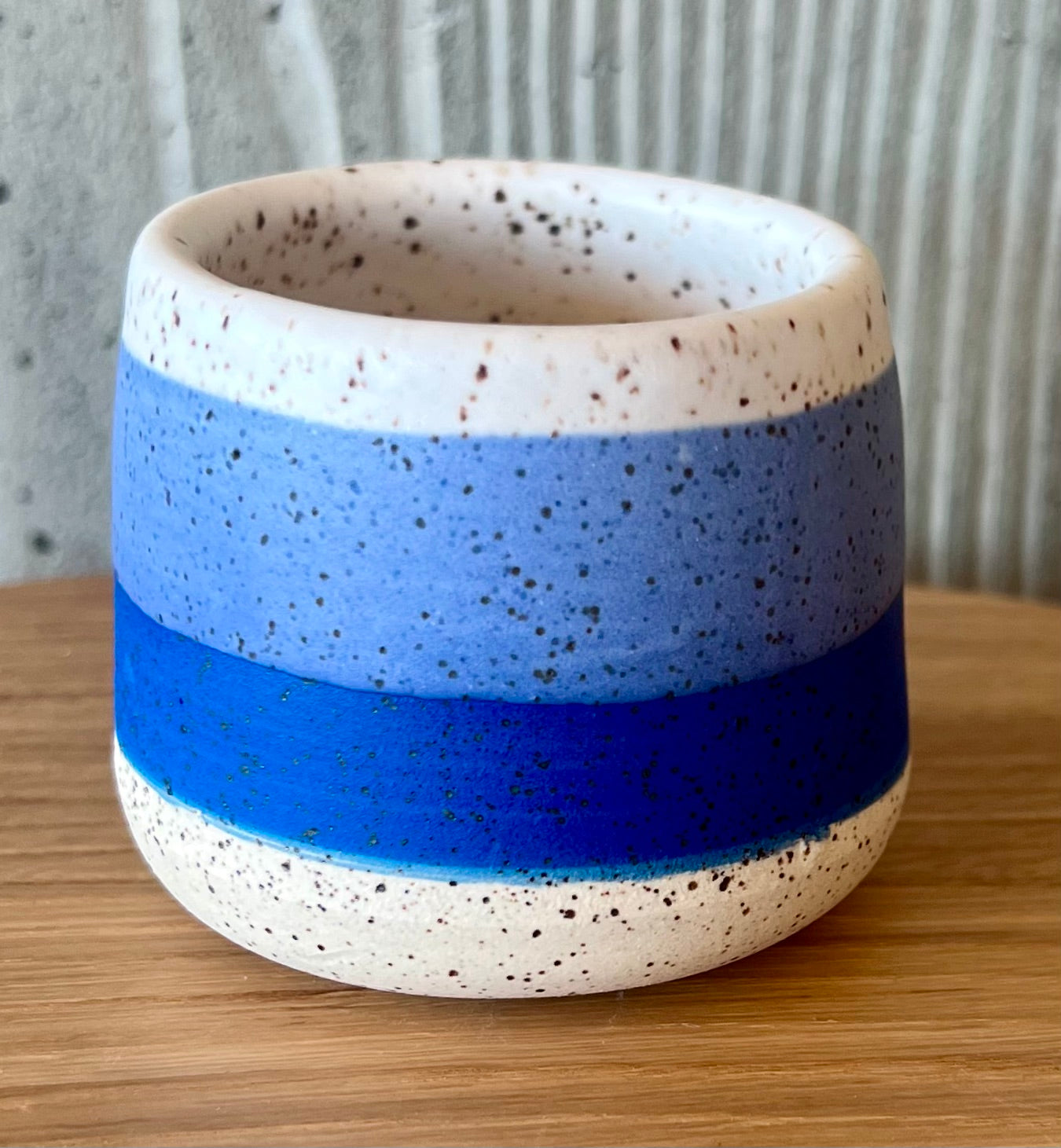 BLUE STRIPE SHOT GLASS