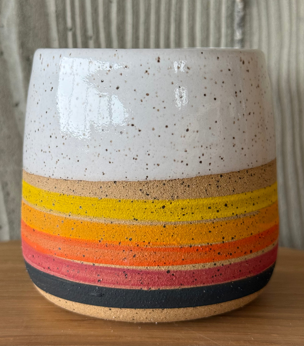 Warm Stripe Tumbler