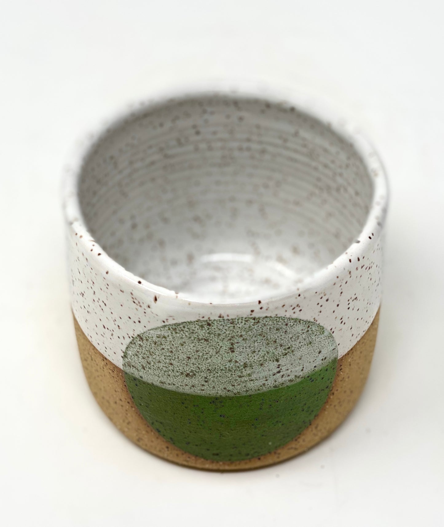 Small Green Dot Pot