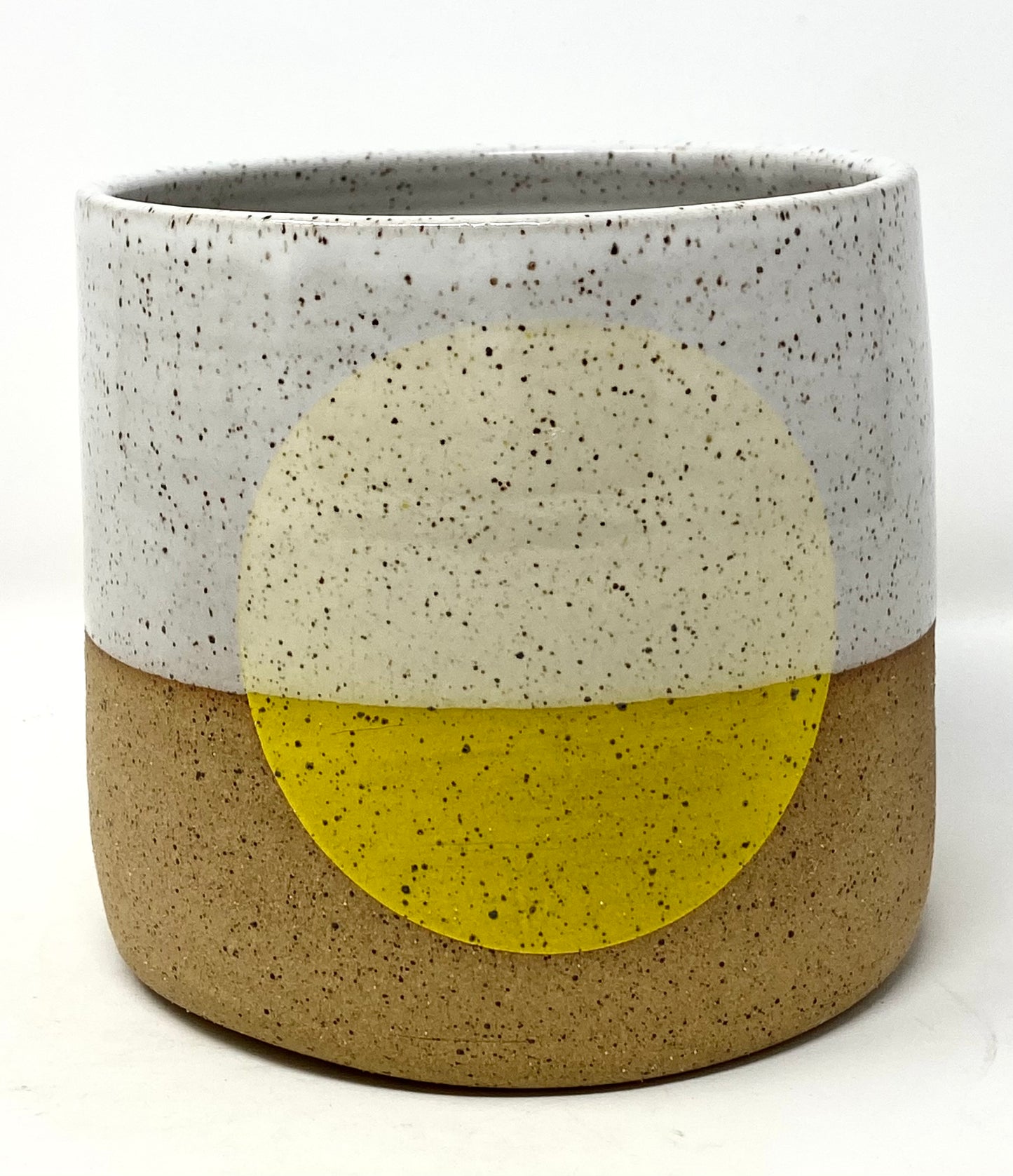 Medium Yellow Dot Pot