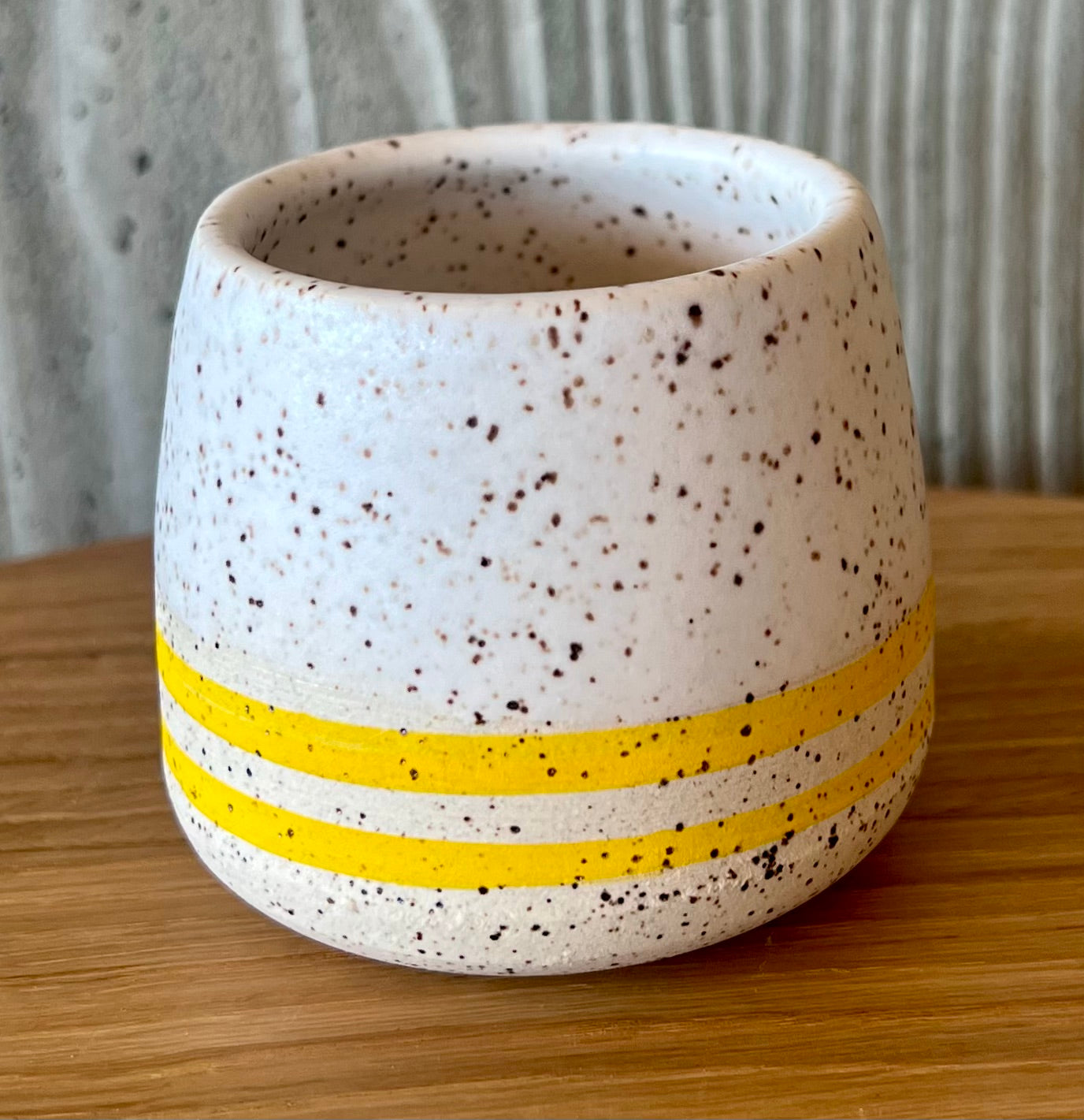 YELLOW STRIPE SHOT GLASS