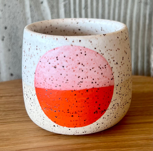 Orange Dot Shot Glass