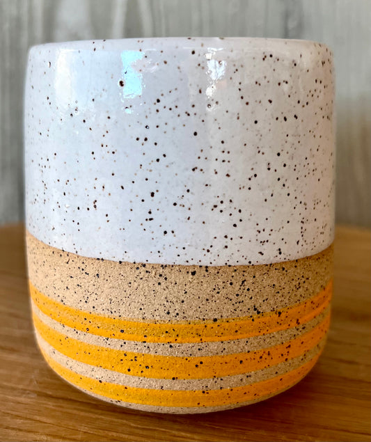 Tangerine Striped Tumbler