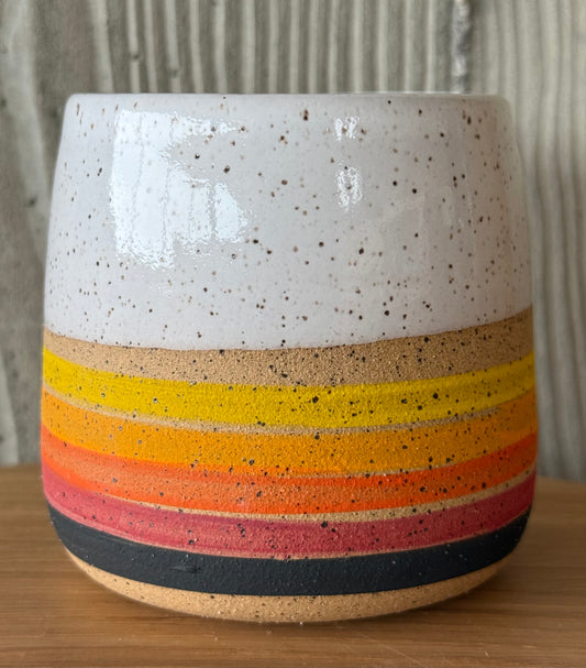 Warm Stripe Tumbler