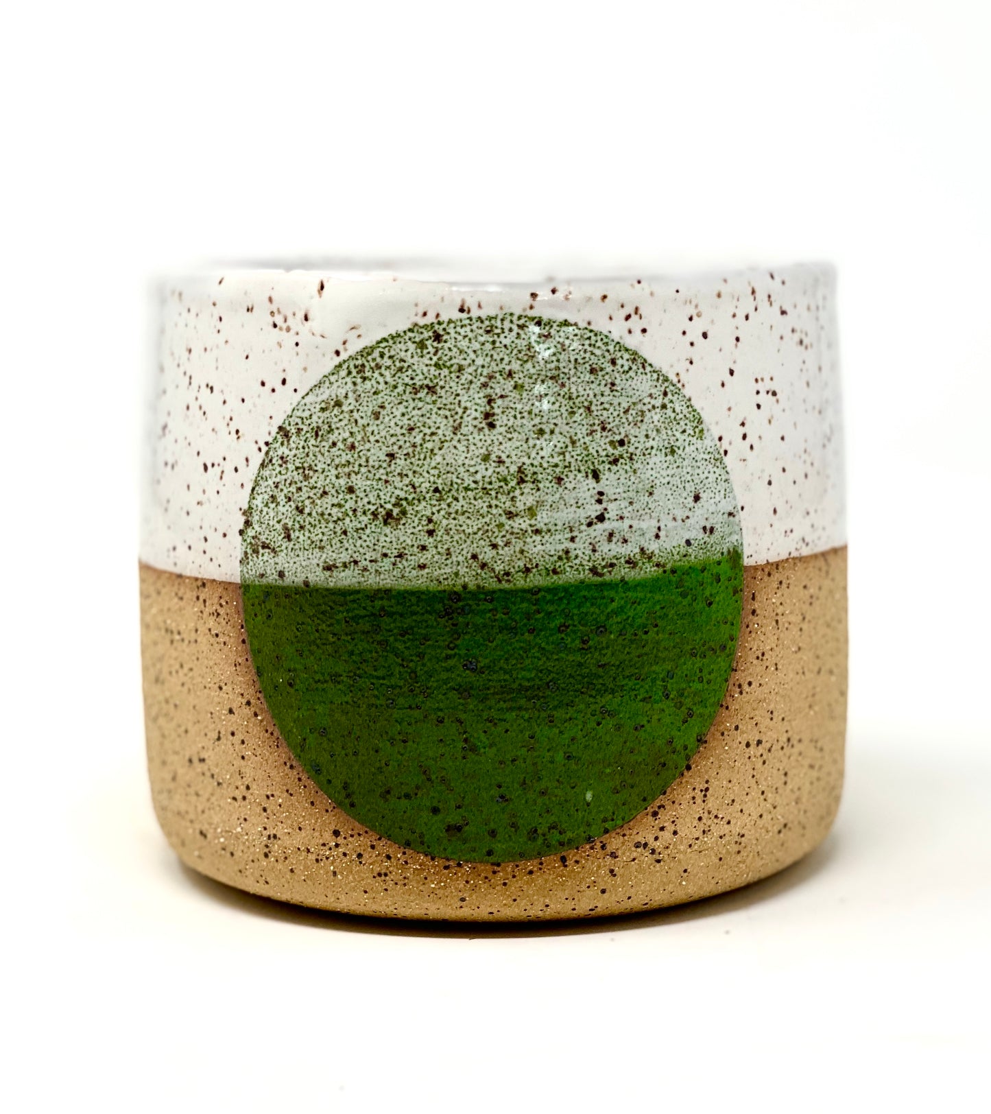 Small Green Dot Pot